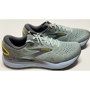 Brooks Ghost 16 Mens Running Shoes Grey Blue Yellow 1104181D432 Size 10